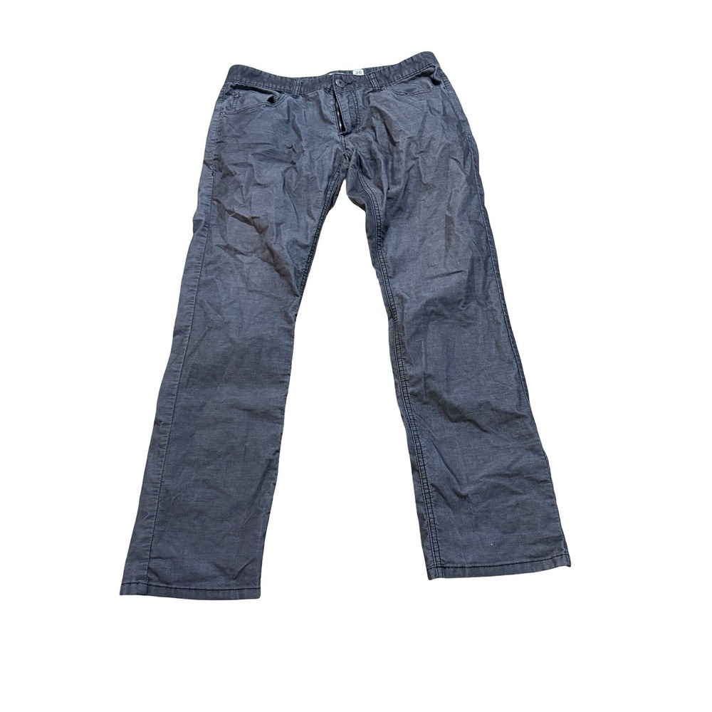 INC Berlin Straight Slim Fit Corduroy Gray Mens Pants 36x32